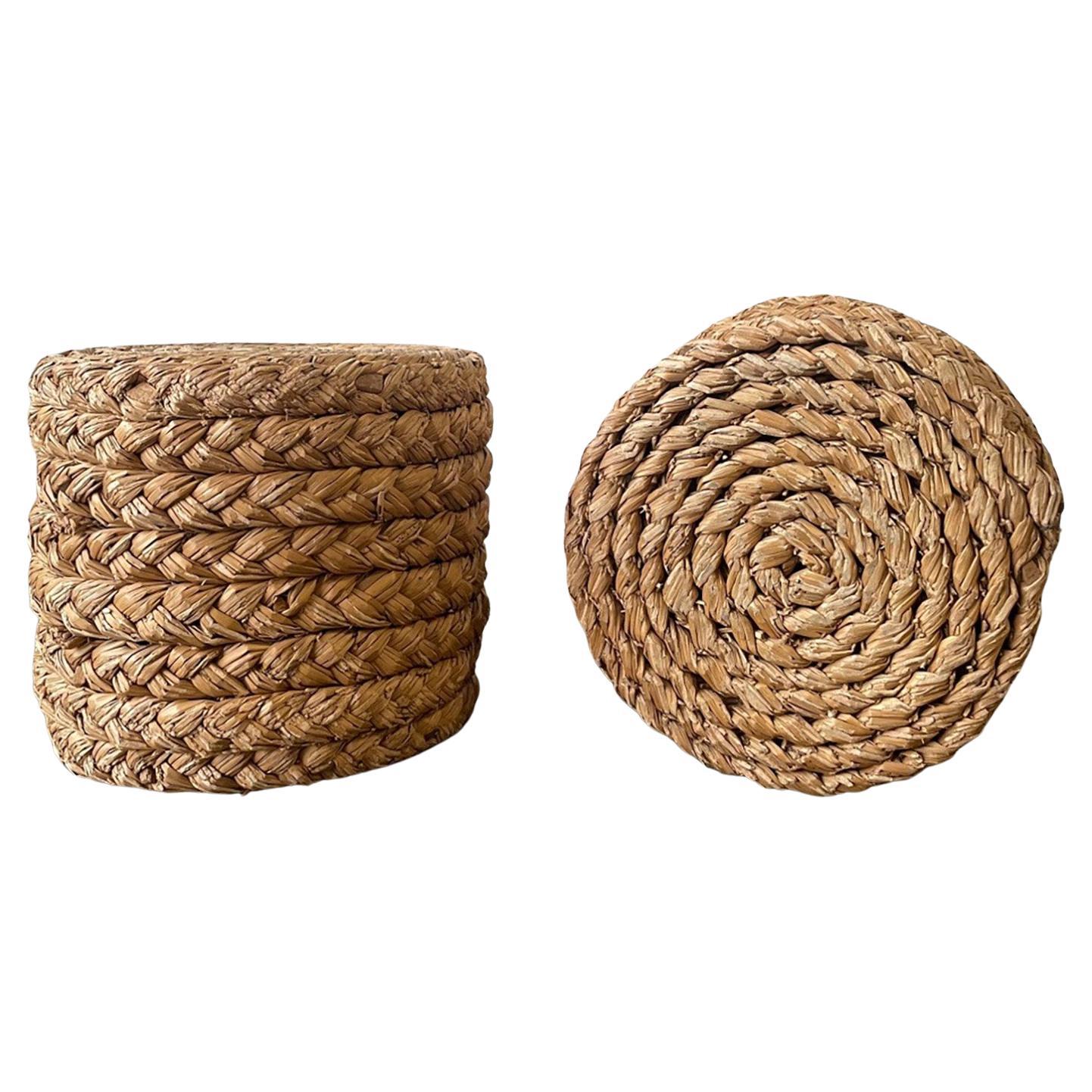 Audoux Minet Rope Stool For Sale