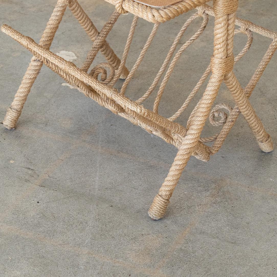 Audoux-Minet Rope Table and Magazine Rack 5