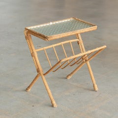 Audoux-Minet Rope Table and Magazine Rack