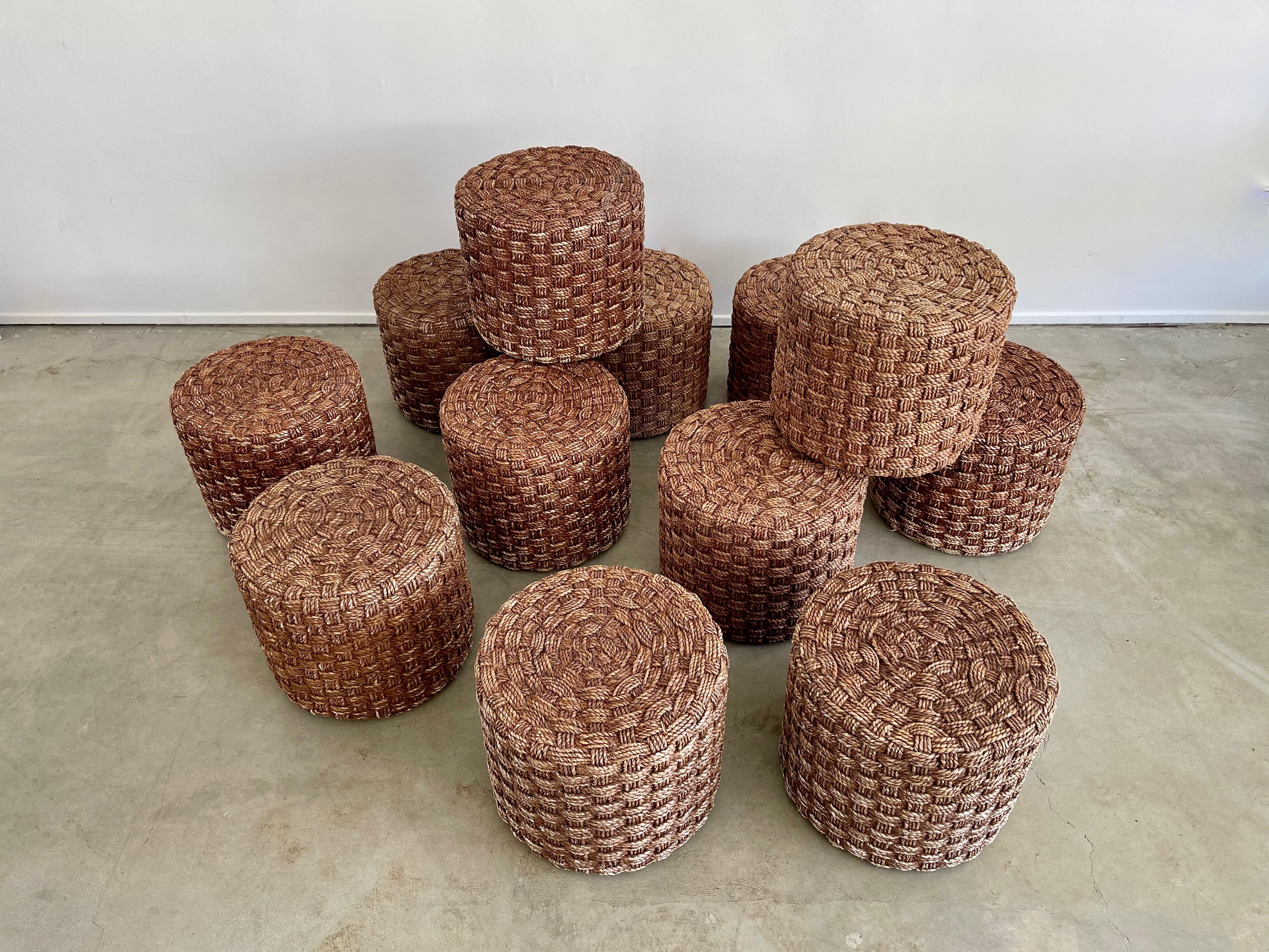 French Woven Stools  For Sale 7