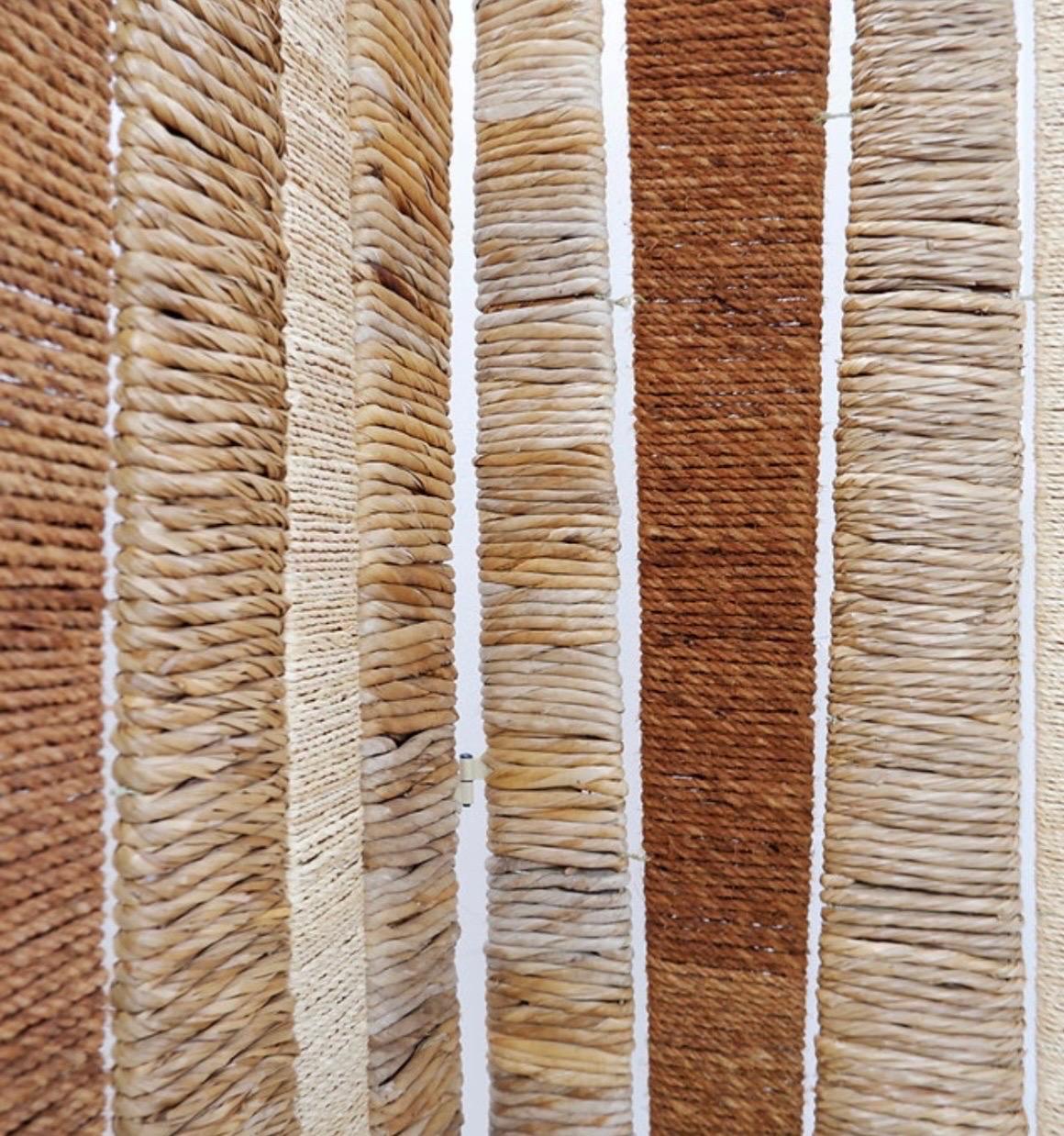 Paravento o divisorio in vimini e metallo in stile Audoux Minet

Usura coerente con l'età e l'uso

Rattan - Decorazione organica - Vintage