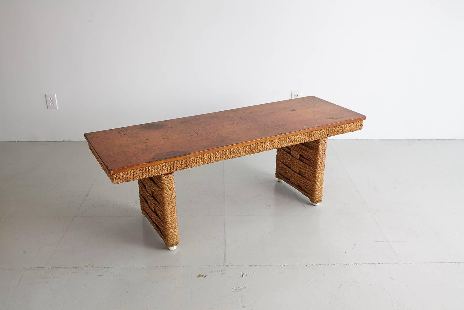 French Audoux Minet Table or Bench