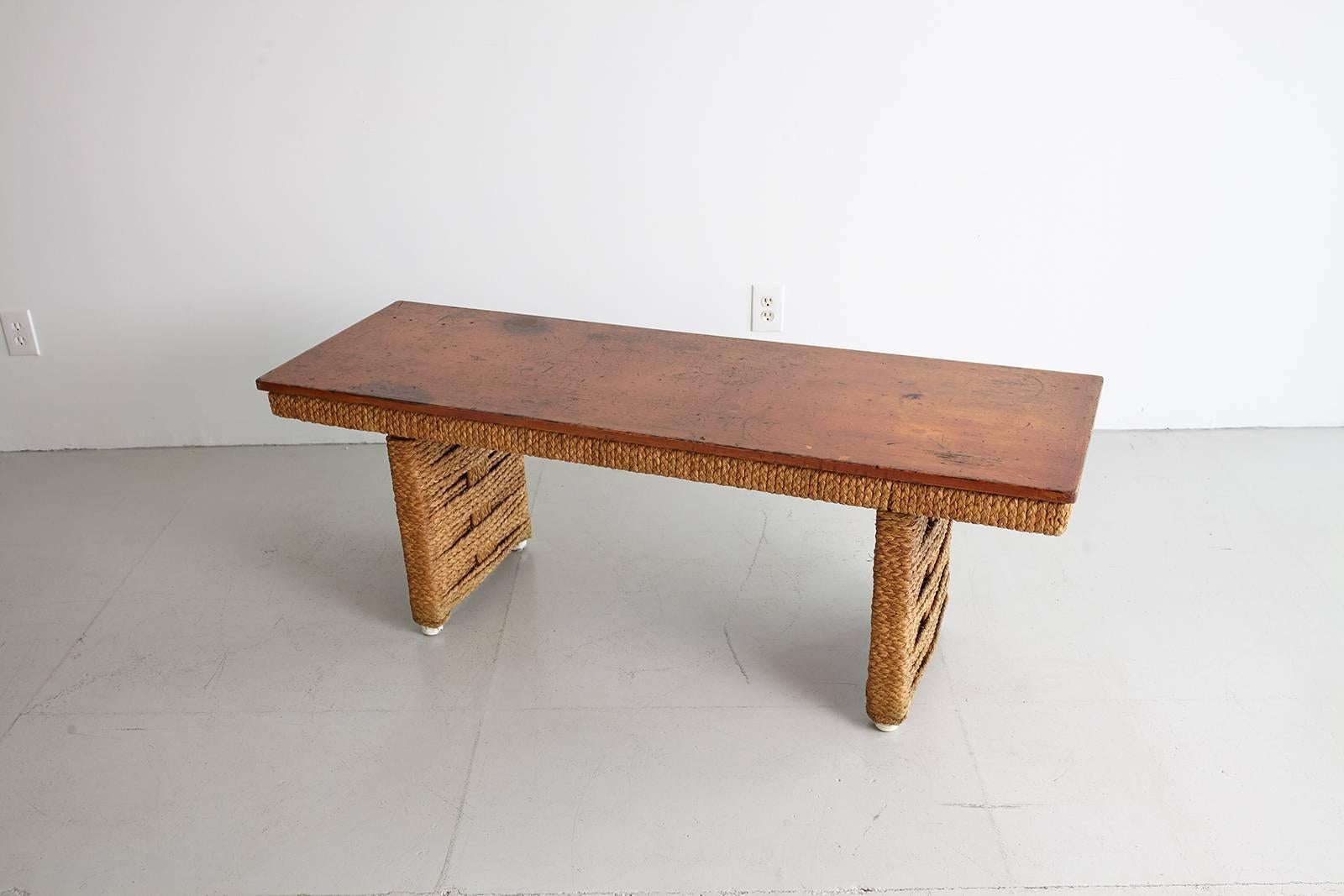 Audoux Minet Table or Bench In Good Condition In Beverly Hills, CA