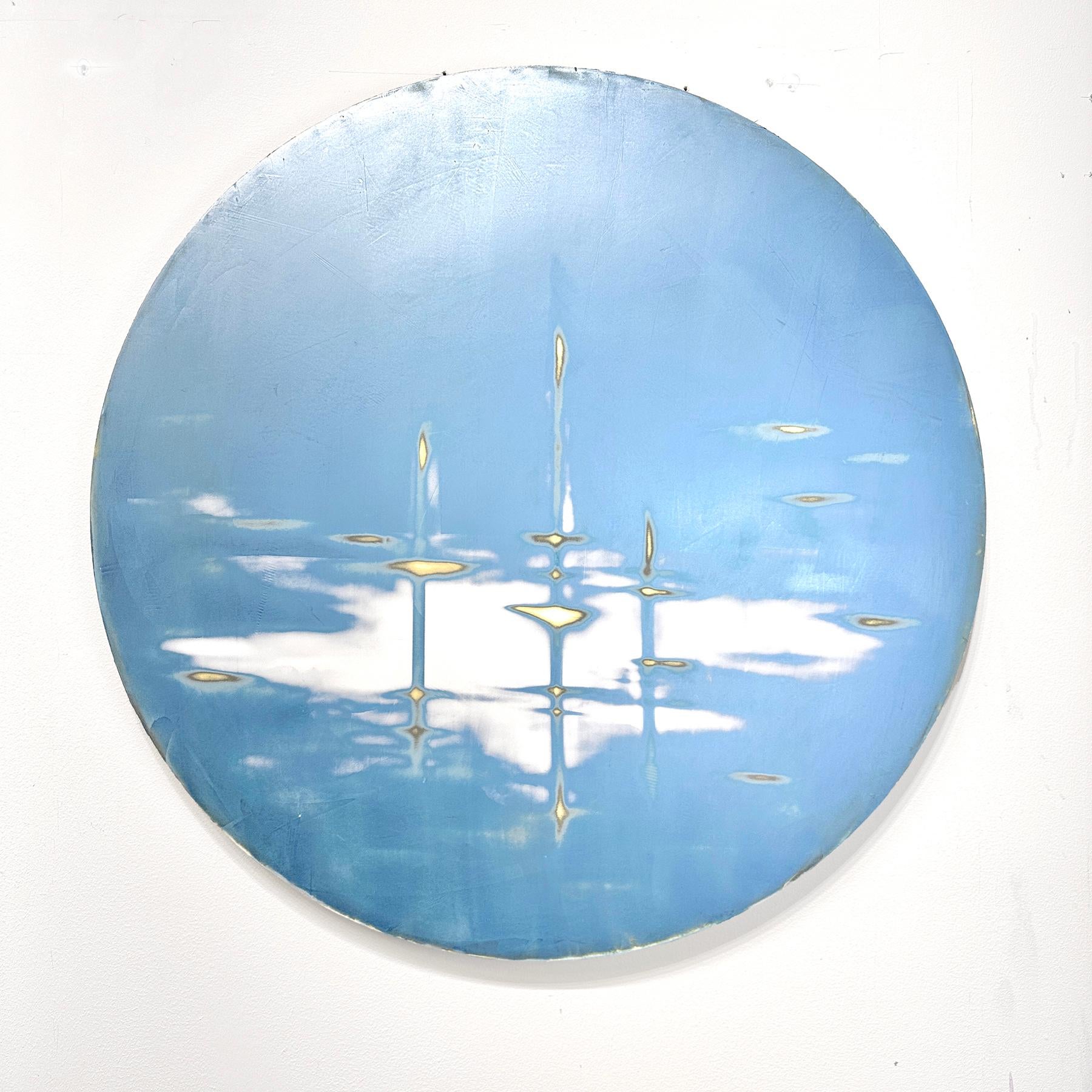 AUDRA WEASER
"Ocean Flight IV"
Acrylic, Metallic Pigments, Plaster Paint on Panel
30 x 30 in. 
___________________

Utilizing a minimalist color palette, Weaser’s process-based paintings are excavations of memories shaped by time. Working