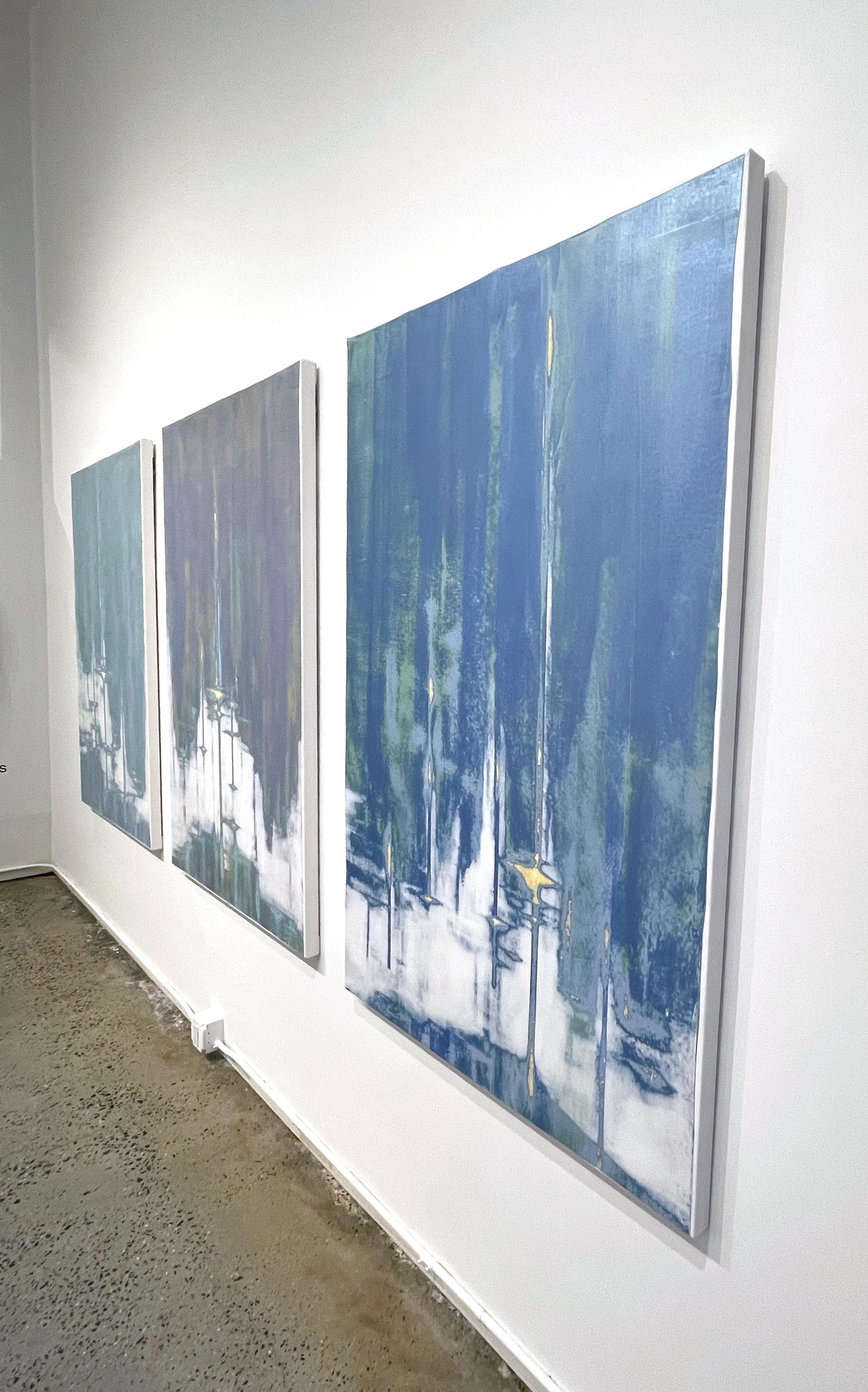 Abstract_Triptych_Metallic Pigments_Mixed Media_Audra Weaser_Pearl Dives For Sale 9