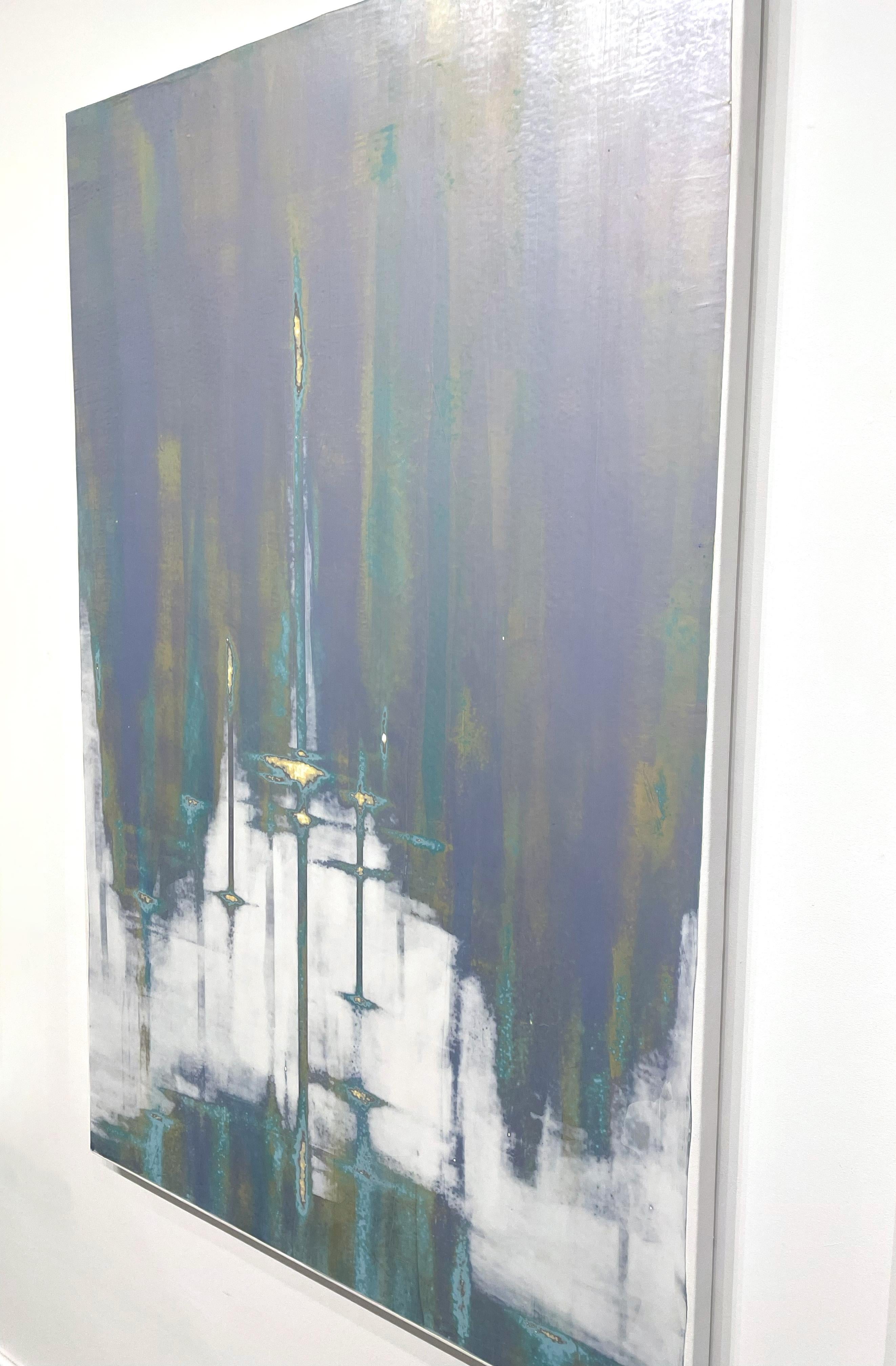 Abstract_Violet_Mixed Media_Metallic_Acrylic/Plaster_Audra Weaser_Pearl Dives For Sale 10