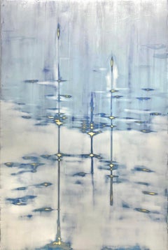 Plata Serena_2022_Audra Weaser_Abstracto_Acrílico/Pigmento Metálico/Plasta