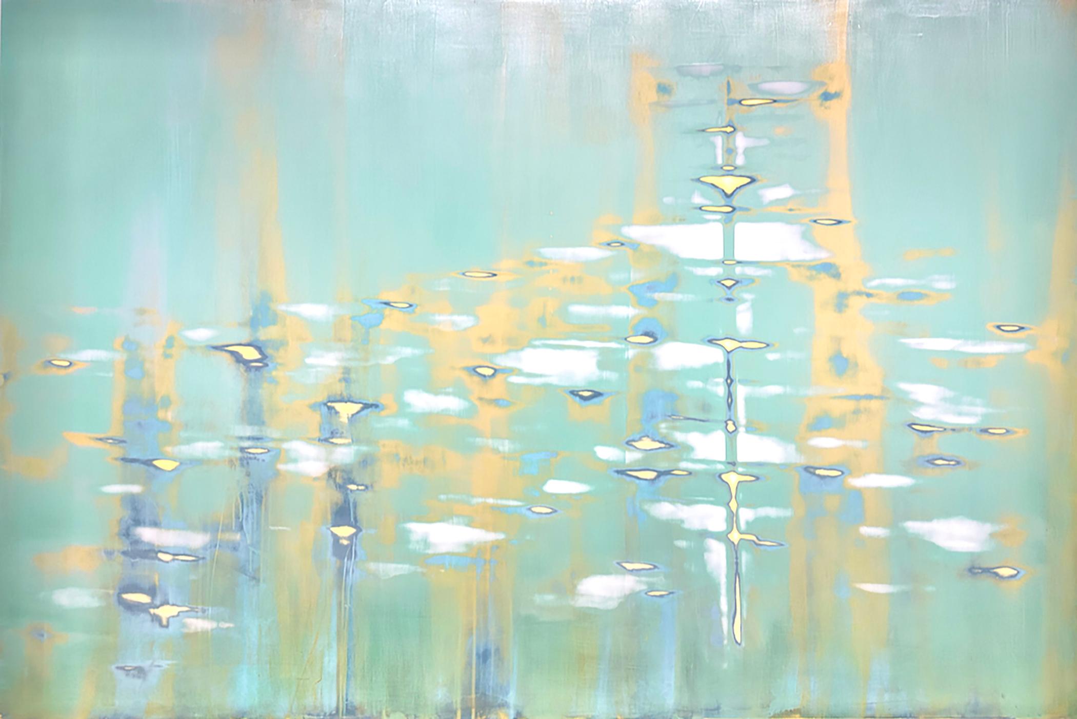 Audra Weaser Abstract Painting - Breakwaters