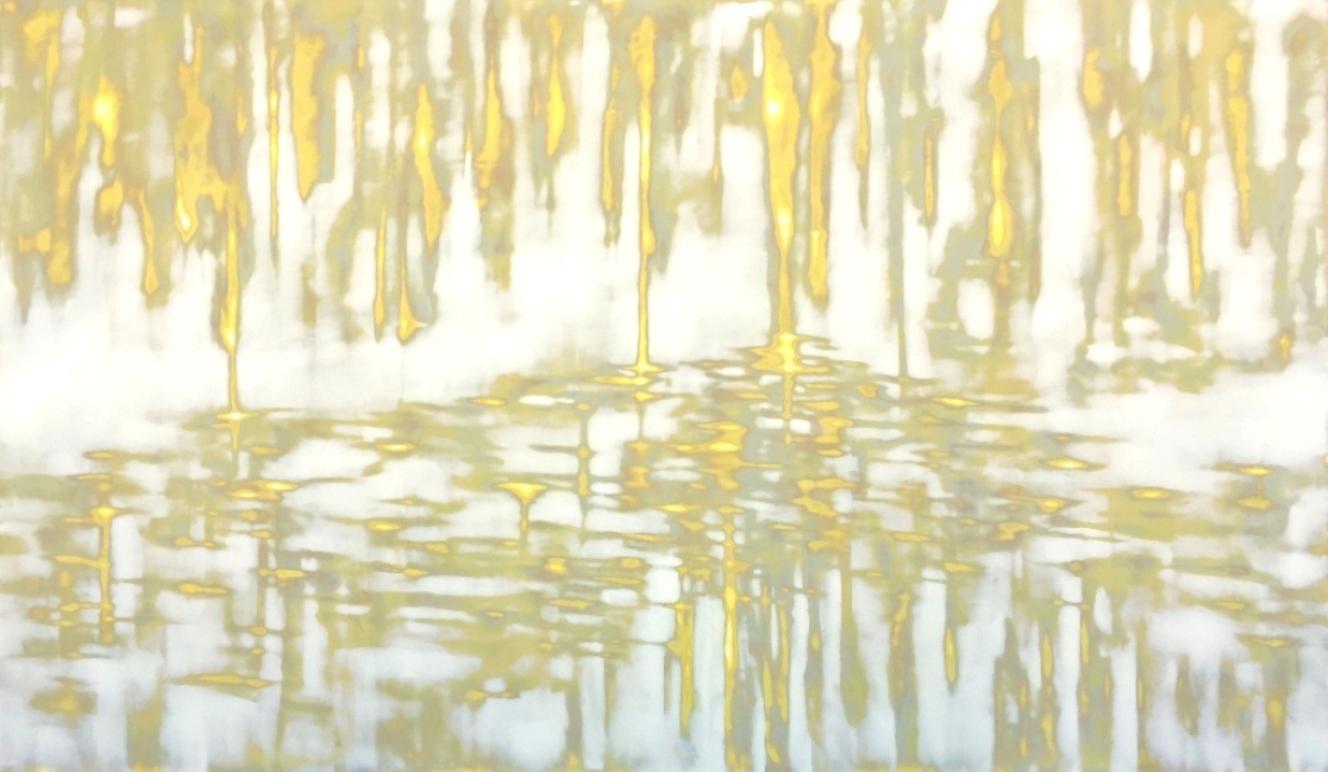 Audra Weaser Abstract Painting - Golden Horizon