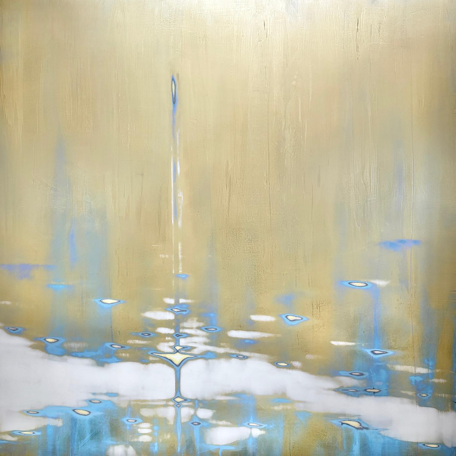 Audra Weaser Abstract Painting - Surfacing Light