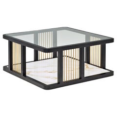 Audrey 90 Coffee Table with Ceramic Base