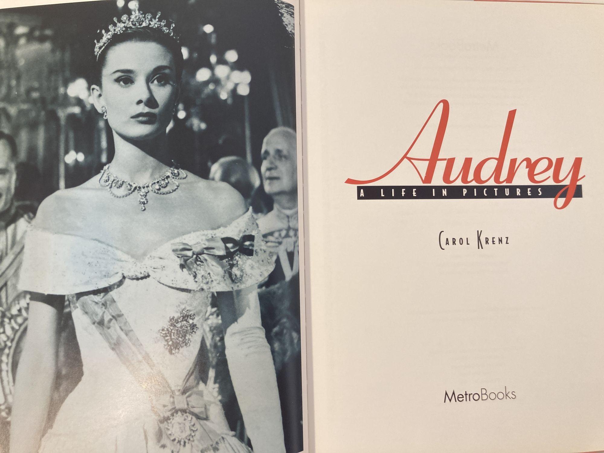 Audrey: a Life in Pictures Hardcover Book by Carol Krenz 1997 In Good Condition For Sale In North Hollywood, CA