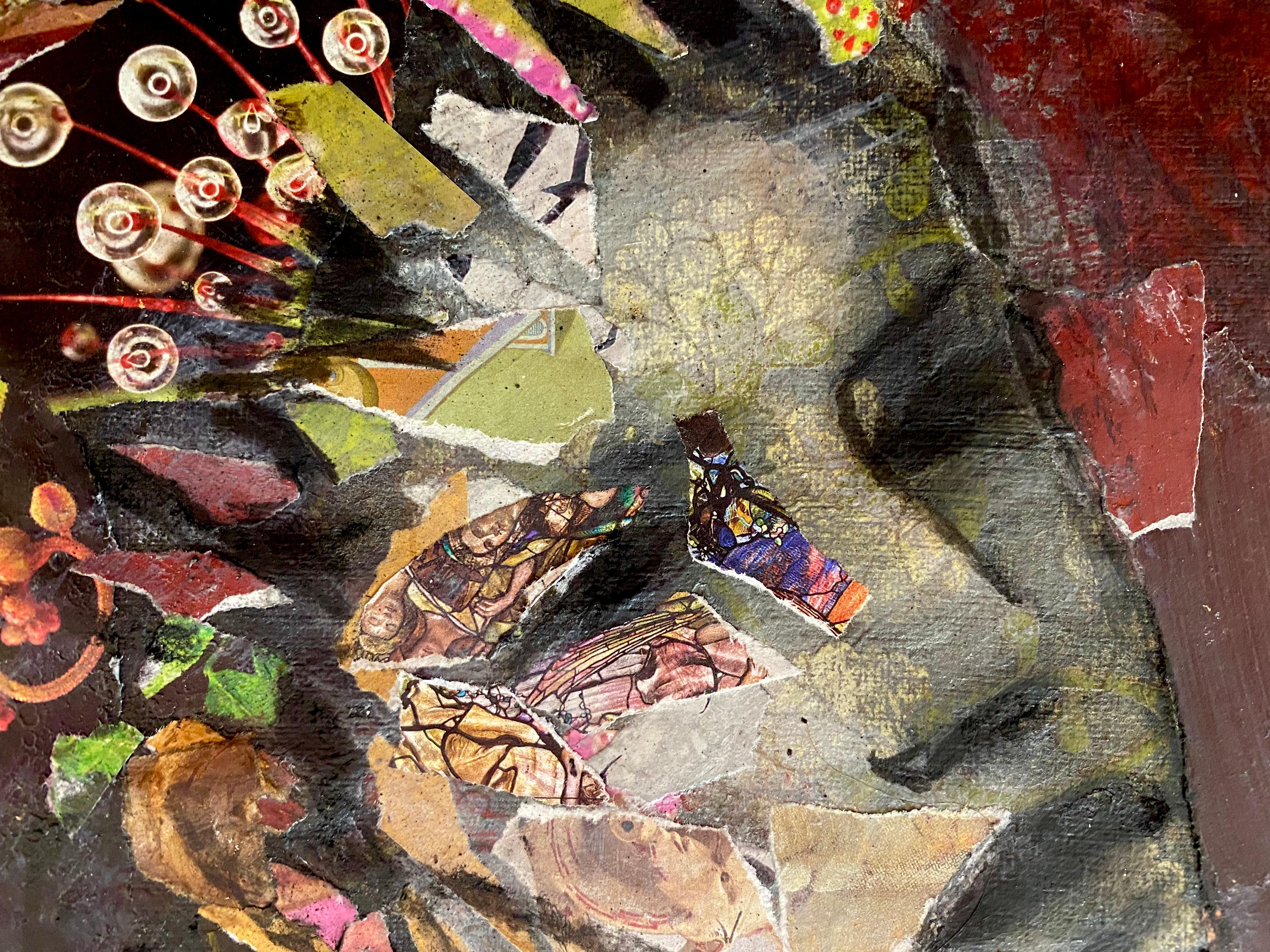 Pintura de papel carbón collage papel estampado
Collage de papel carbón
Estos collages se crearon primero en presencia de una modelo viva, trabajando rápidamente, en carboncillo y pastel, y de nuevo, más tarde, a solas en el estudio, arrancando y