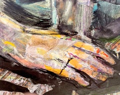 Creation, collage, female colorful w Sistine Chapel Michelangelo hands