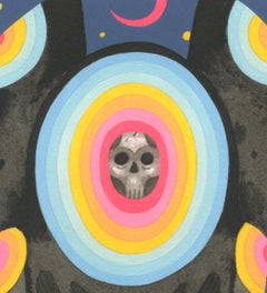 "Grave Angel" (2024) di Graham Yarrington, pittura originale a tecnica mista