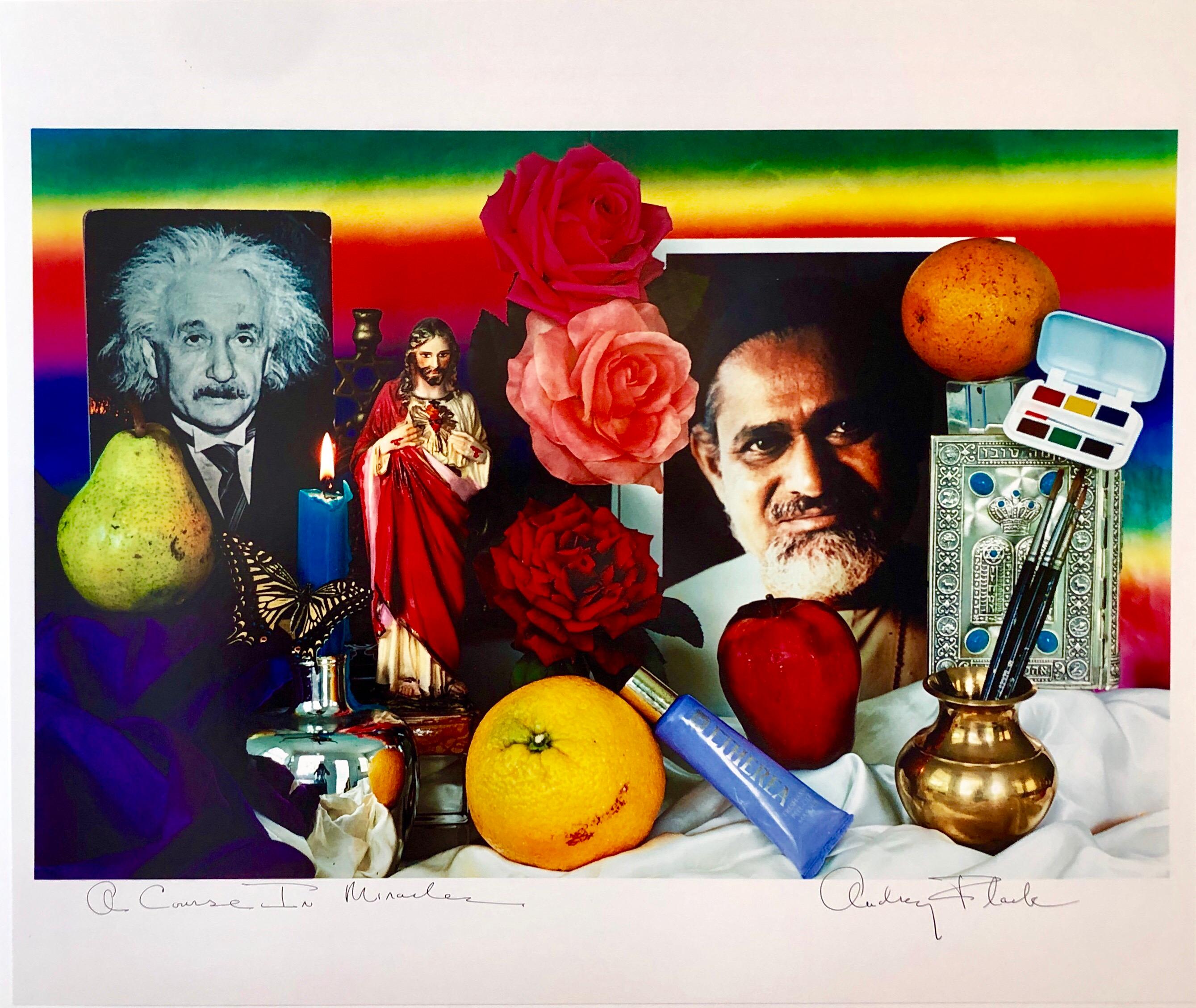 Pop-Art Vintage-Farbfotografie „Course in Miracles“ Druck  Audrey Flack, Foto: im Angebot 6