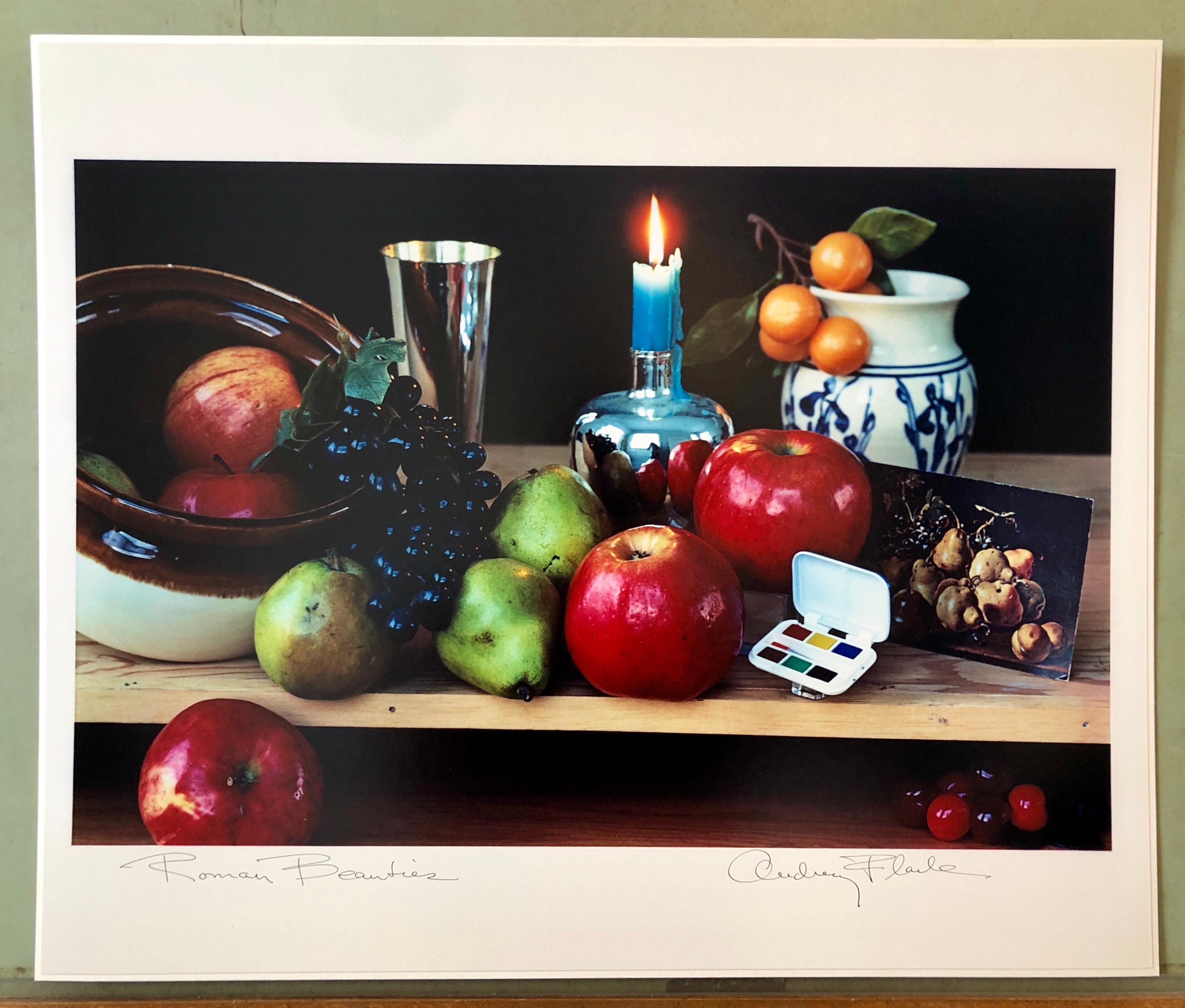 Impression par transfert de photographies couleur vintage Pop Art Audrey Flack Fruits Photo en vente 5