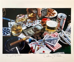 Fotografía Pop Art Vintage en color Impresión por transferencia "Royal Flush" Audrey Flack