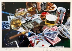 Stampa Pop Art Vintage a colori con trasferimento di colore della fotografia "Royal Flush" Audrey Flack
