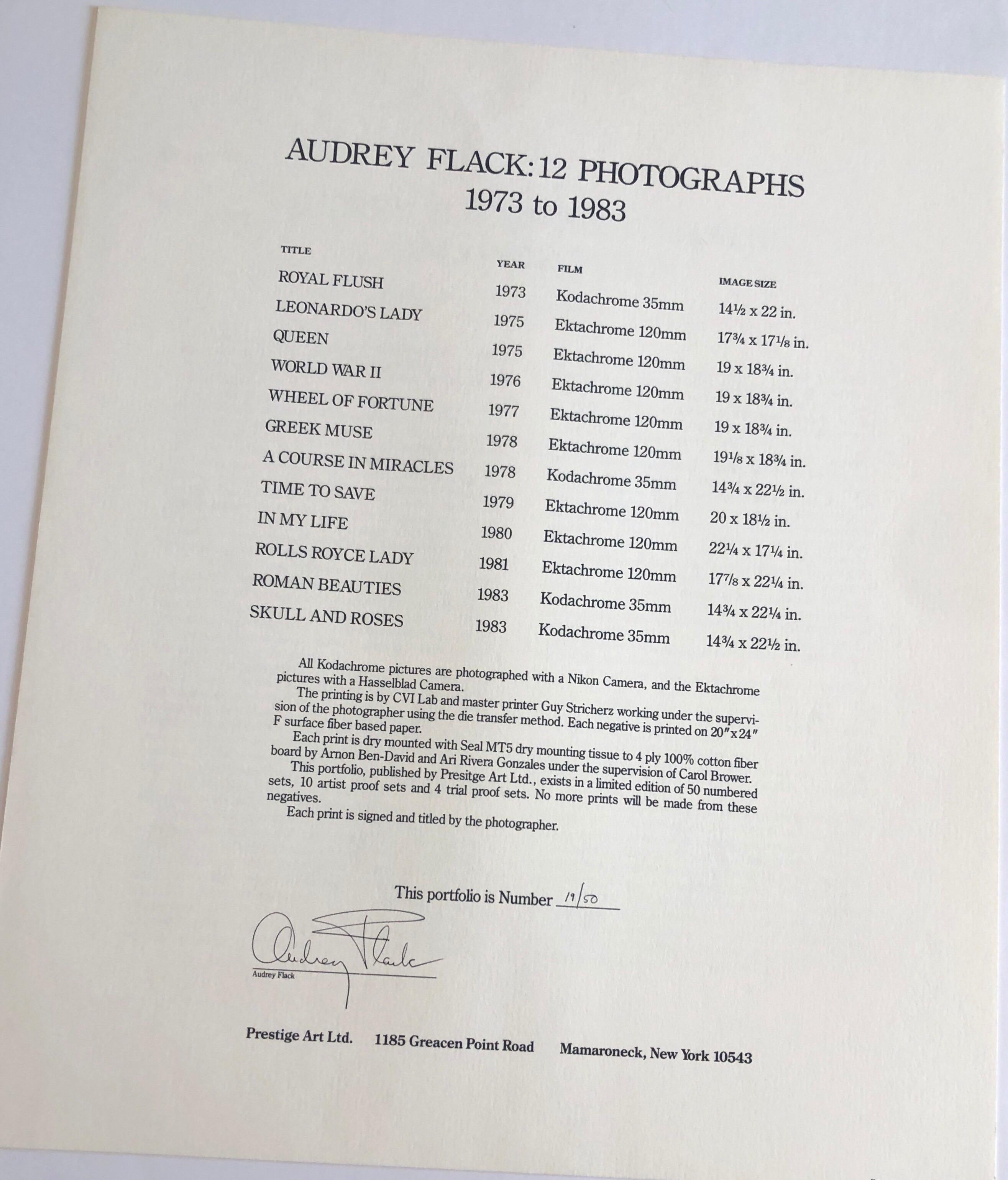 Vintage-Farbfotografie-Dynastie-Transferdruck „Time to Save“, Audrey Flack, Pop Art im Angebot 10