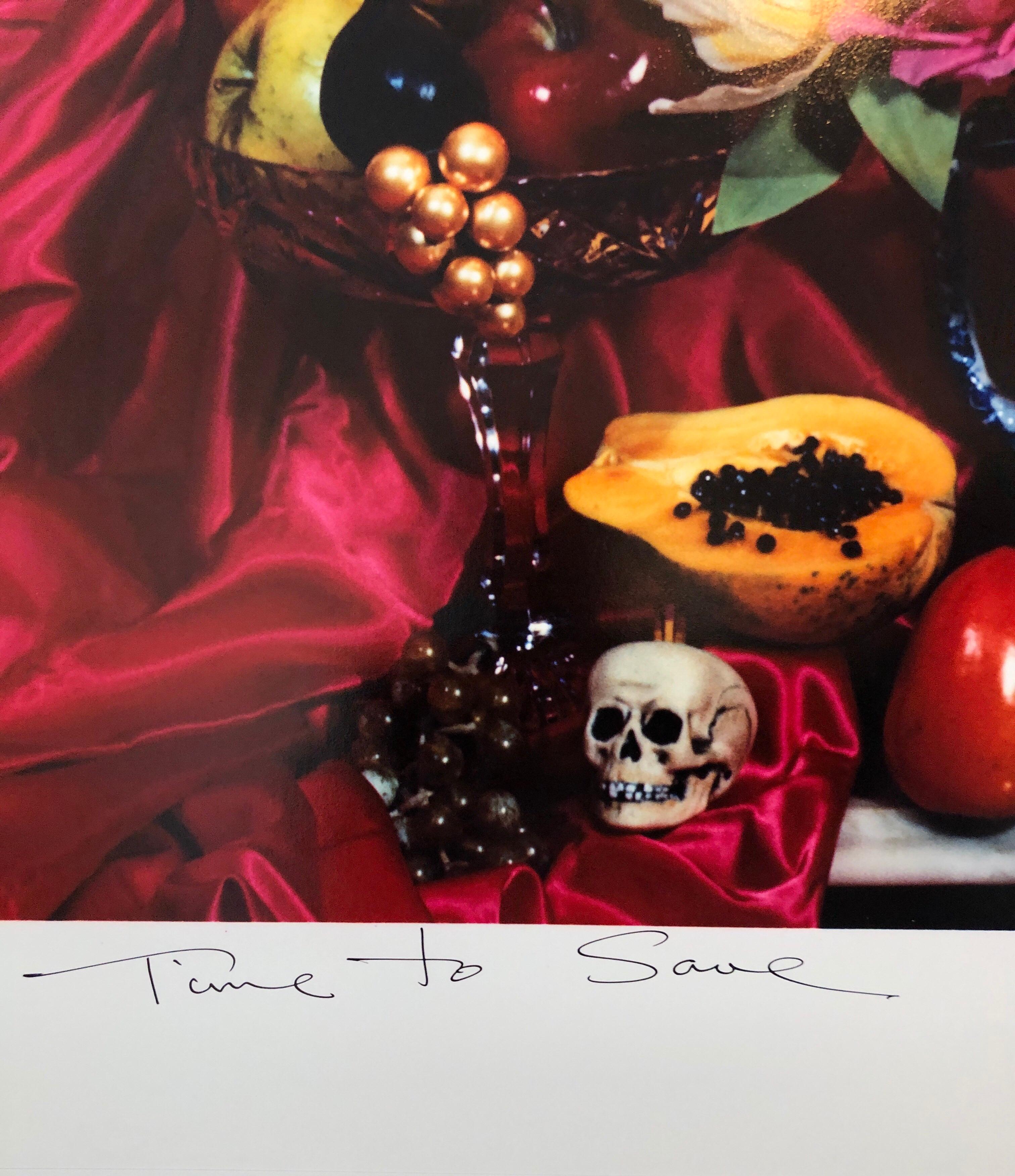Vintage-Farbfotografie-Dynastie-Transferdruck „Time to Save“, Audrey Flack, Pop Art im Angebot 3