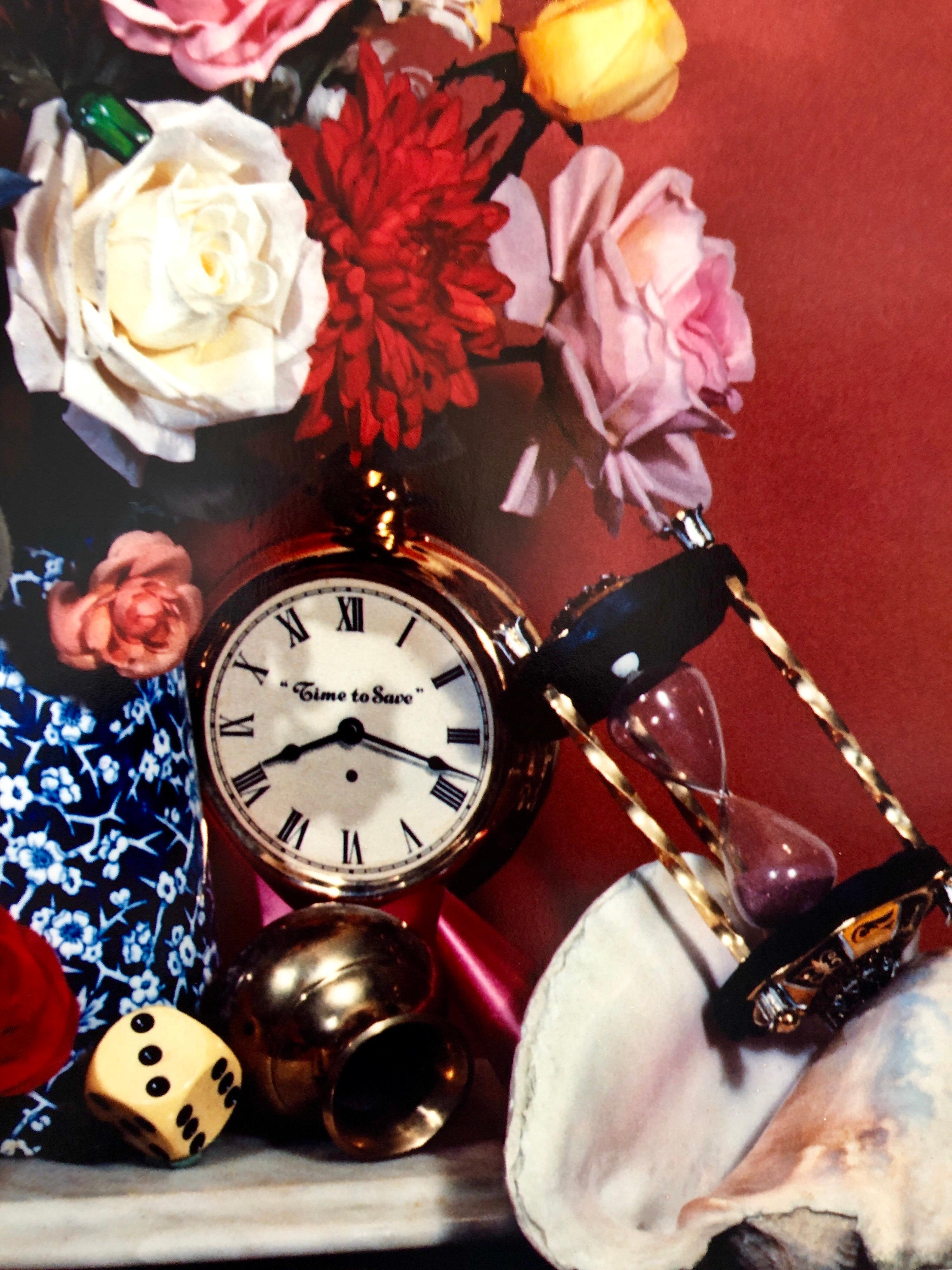 Vintage-Farbfotografie-Dynastie-Transferdruck „Time to Save“, Audrey Flack, Pop Art im Angebot 6