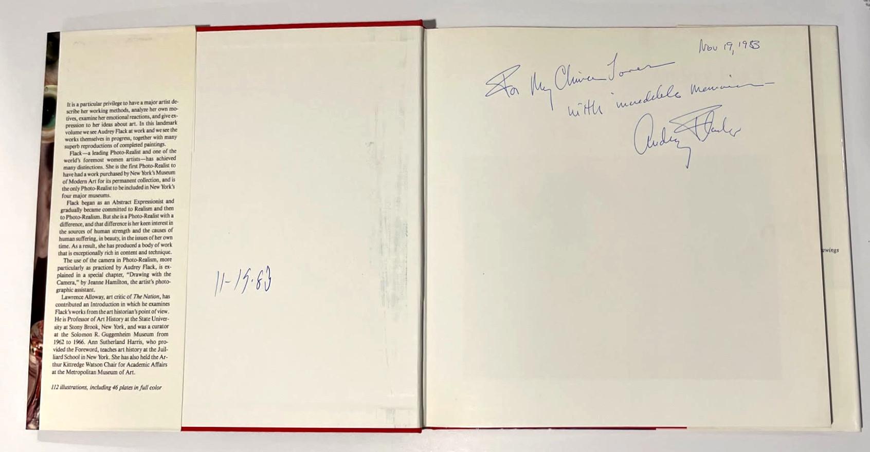 Audrey Flack On Painting (hand signed, dated and inscribed by Audrey Flack) For Sale 1