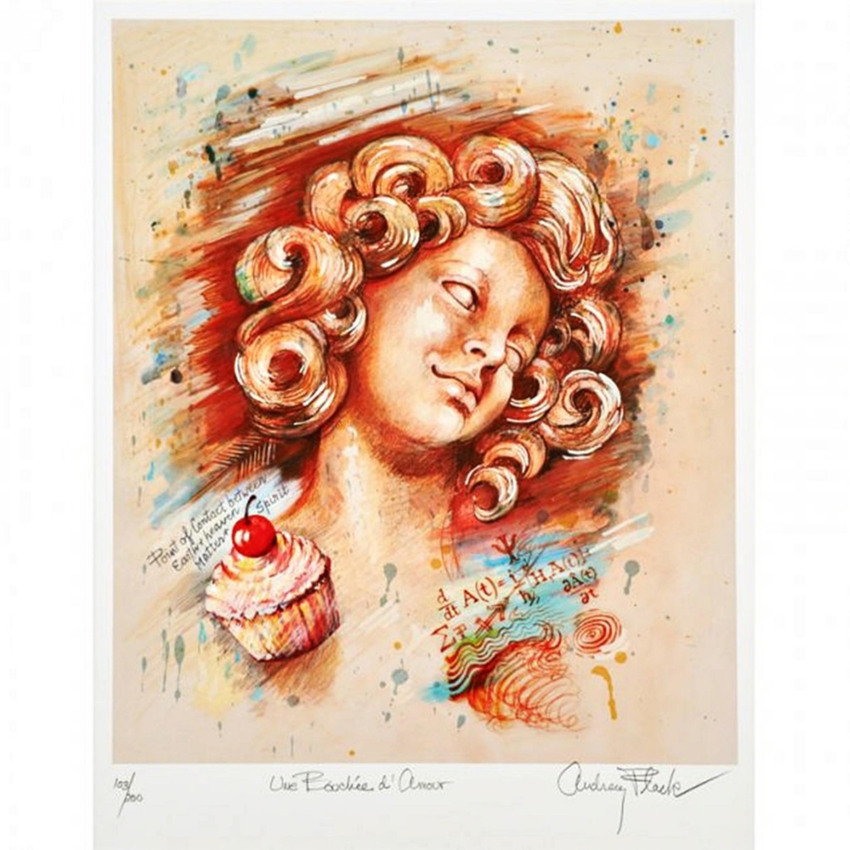 Une Bouchee D'Amour (signierter Präsentationsdruck einer weiblichen fotorealistischen Künstlerin)  – Print von Audrey Flack