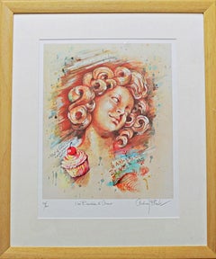 Une Bouchee D'Amour (signed presentation print by female photorealist artist) 
