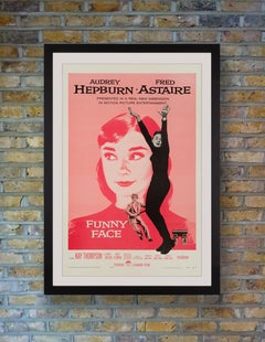 Audrey Hepburn "Funny Face" Original Vintage Movie Poster, American, 1957