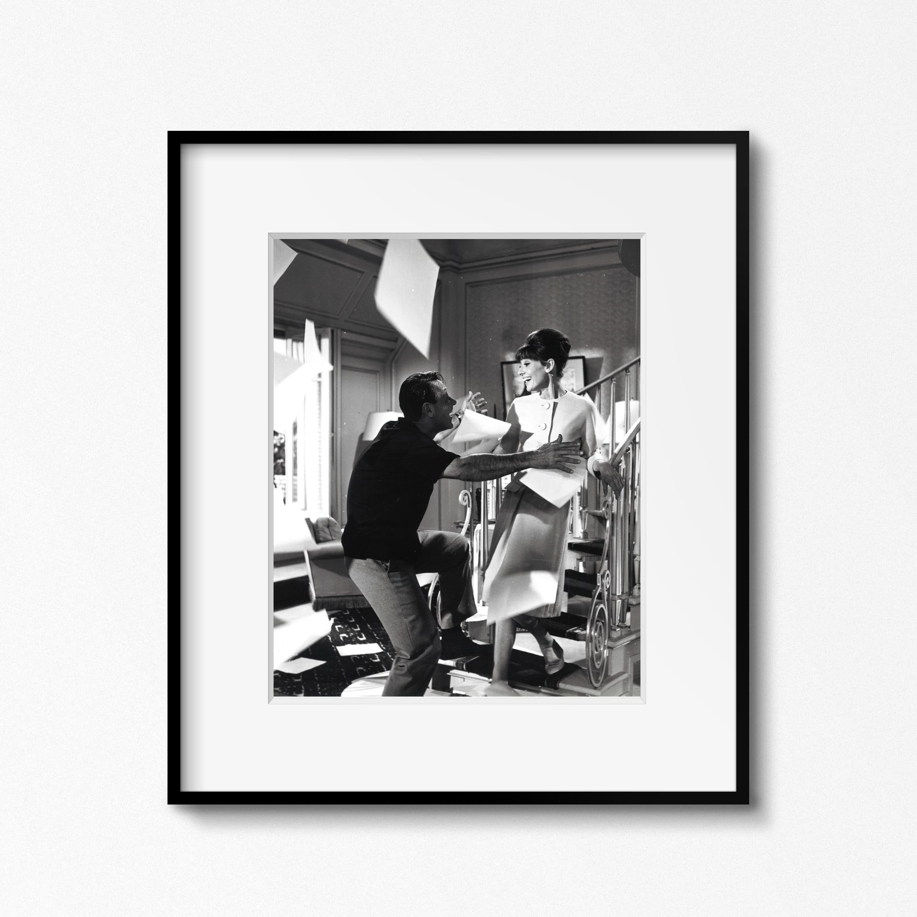 Audrey Hepburn, Fotografía original de época de Vincent Rossell, París, 1962 Moderno de mediados de siglo en venta