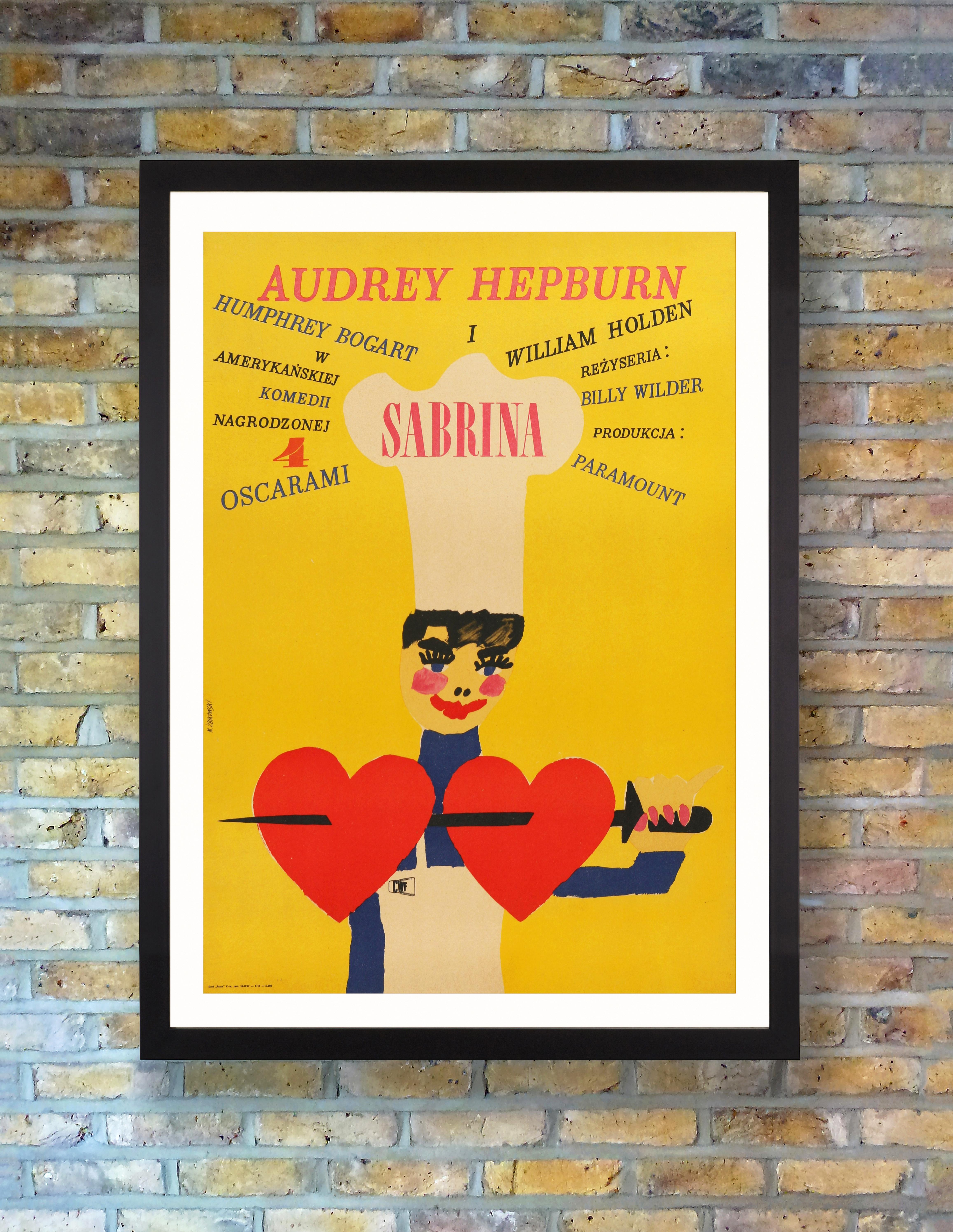 Ein seltenes und absolut bezauberndes Plakat für die erste polnische Veröffentlichung der klassischen amerikanischen romantischen Komödie 