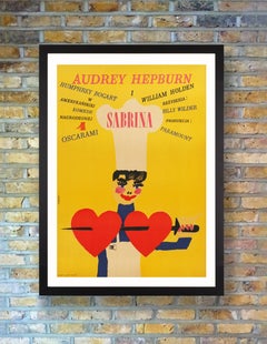 Audrey Hepburn 'Sabrina' Original Vintage Movie Poster, Polish, 1967