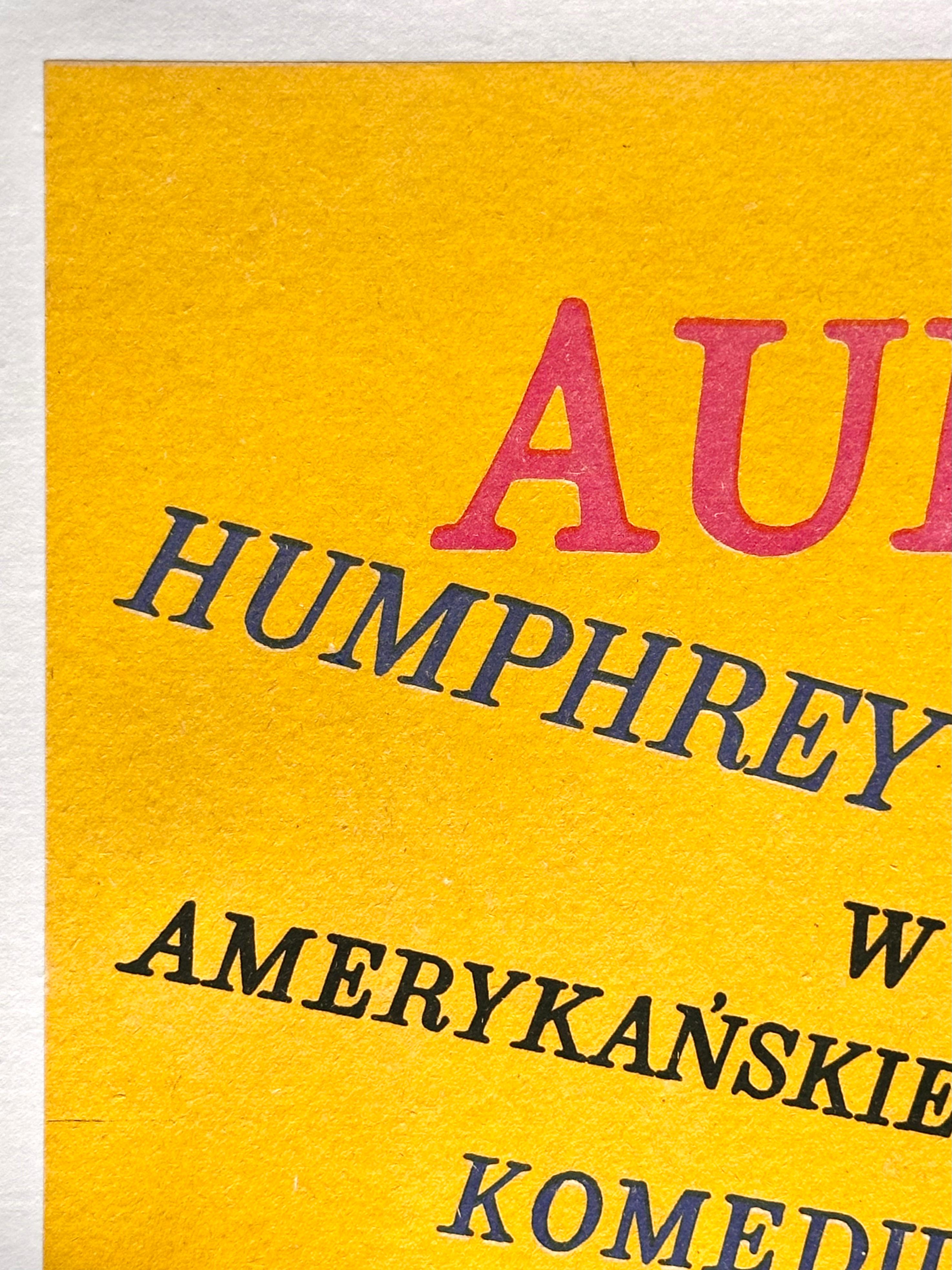 Audrey Hepburn 'Sabrina' Original Vintage Filmplakat, Polen, 1967 (Sonstiges) im Angebot