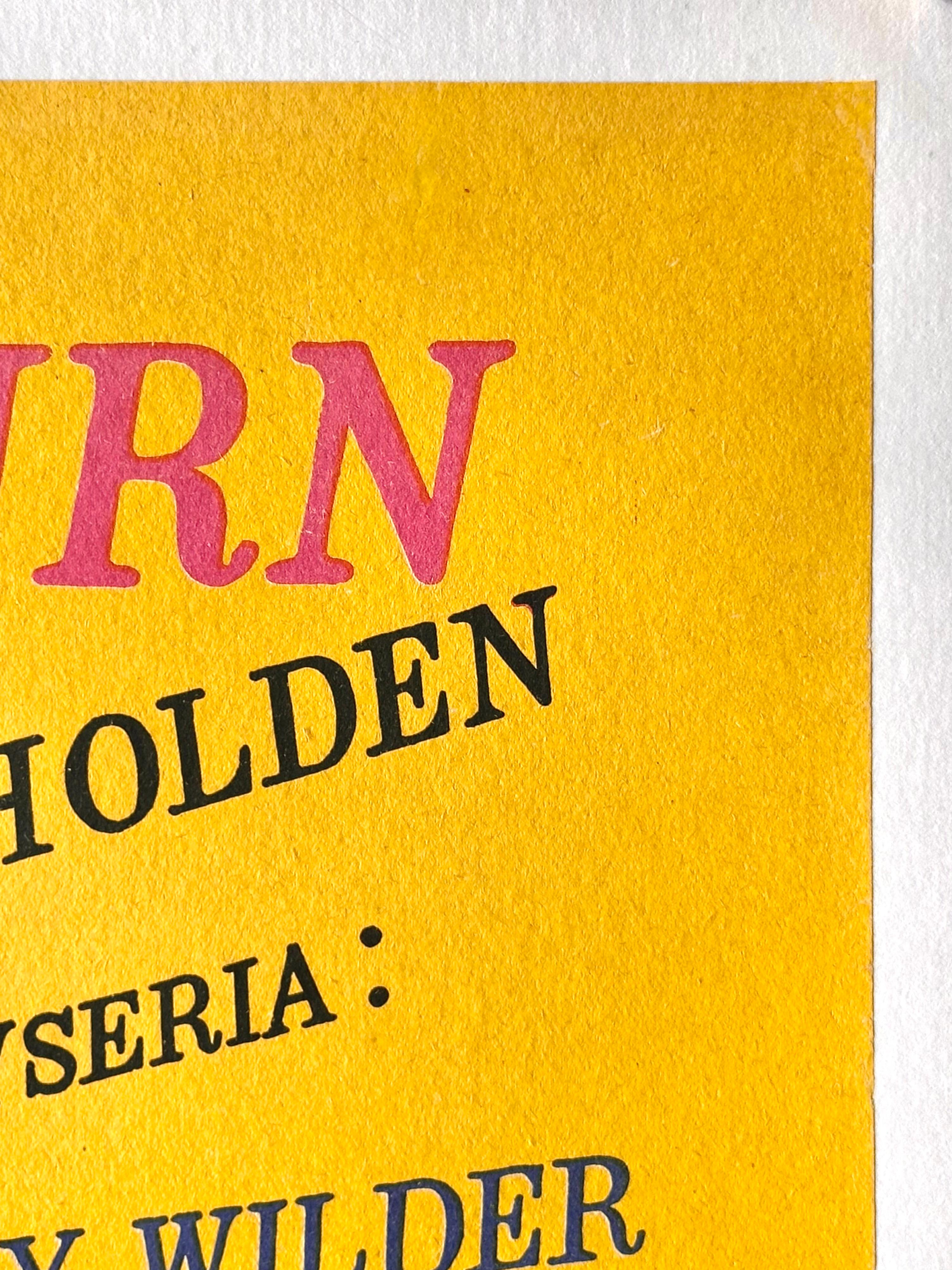 Audrey Hepburn 'Sabrina' Original Vintage Filmplakat, Polen, 1967 im Zustand „Gut“ im Angebot in Devon, GB