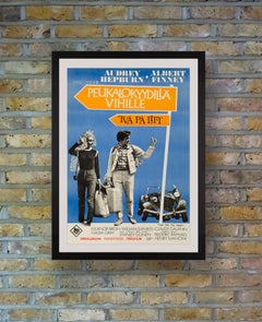 Audrey Hepburn 'Dos para la carretera' Cartel de cine original de época, finlandés, 1967