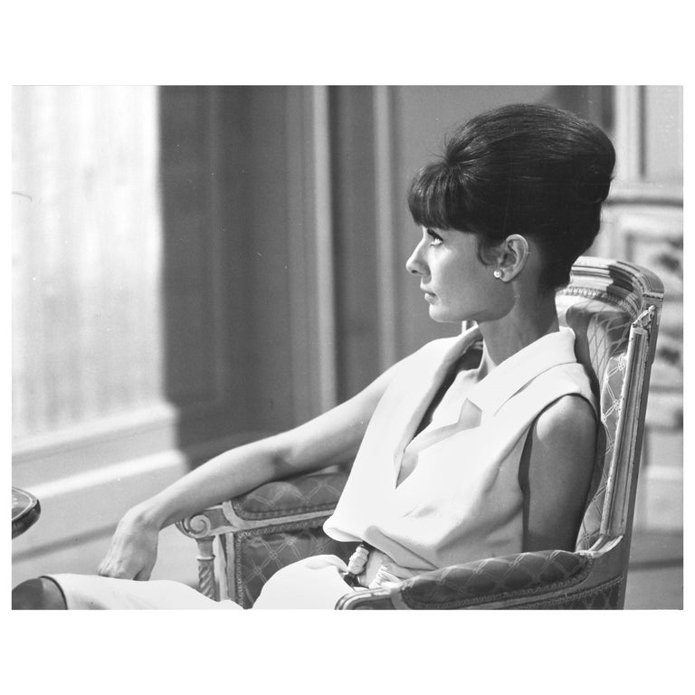 Audrey Hepburn, Vintage Photograph by Vincent Rossell, Paris, 1962 For Sale