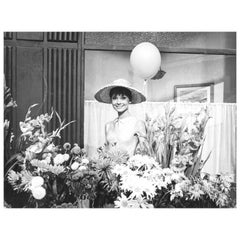 Audrey Hepburn with Balloon, Vintage Photograph by Vincent Rossell, Paris, 1962