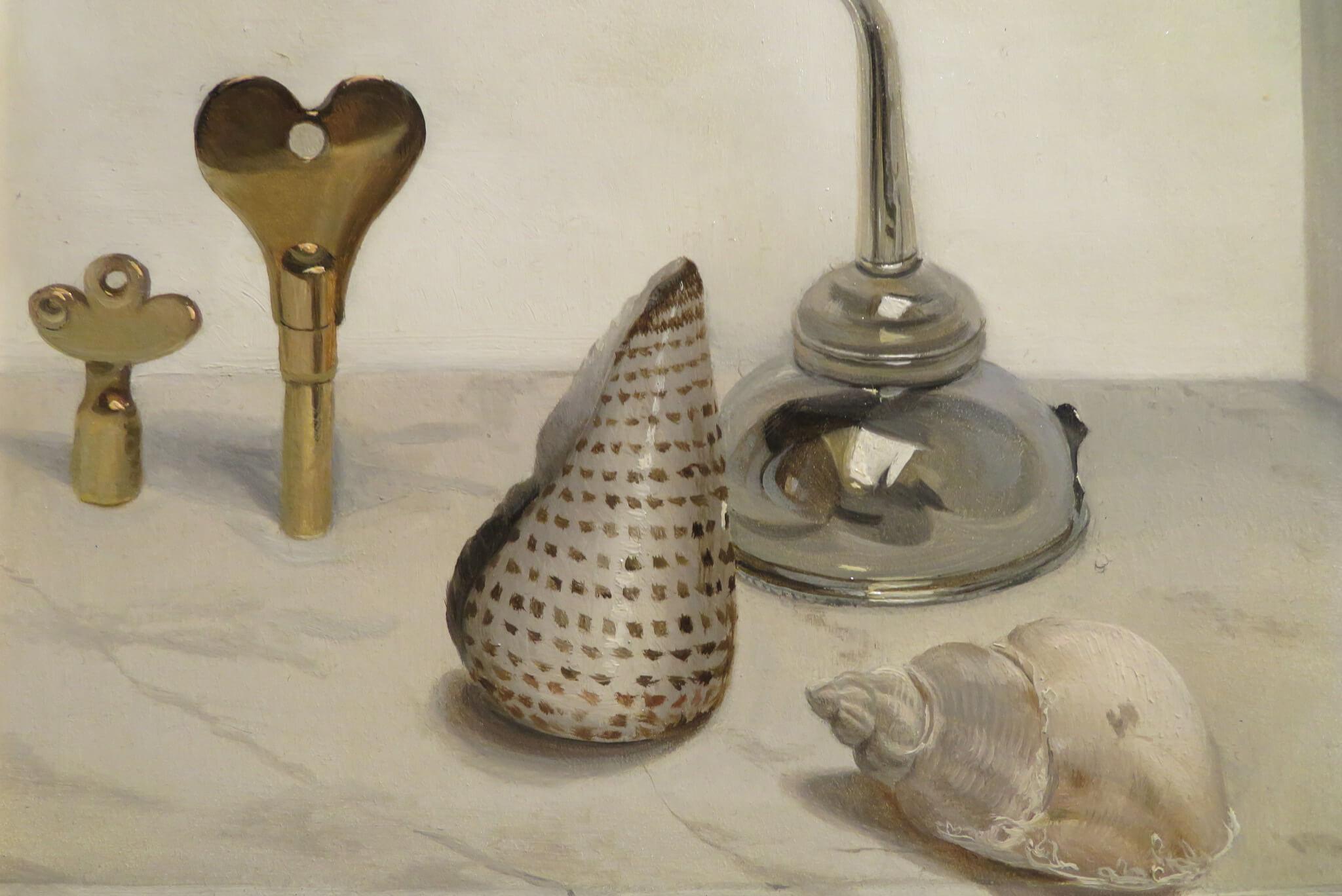 Wunderschönes realistisches Stillleben Ölgemälde der englischen Malerin Audrey Johnson (Realismus), Painting, von Audrey Johnson 