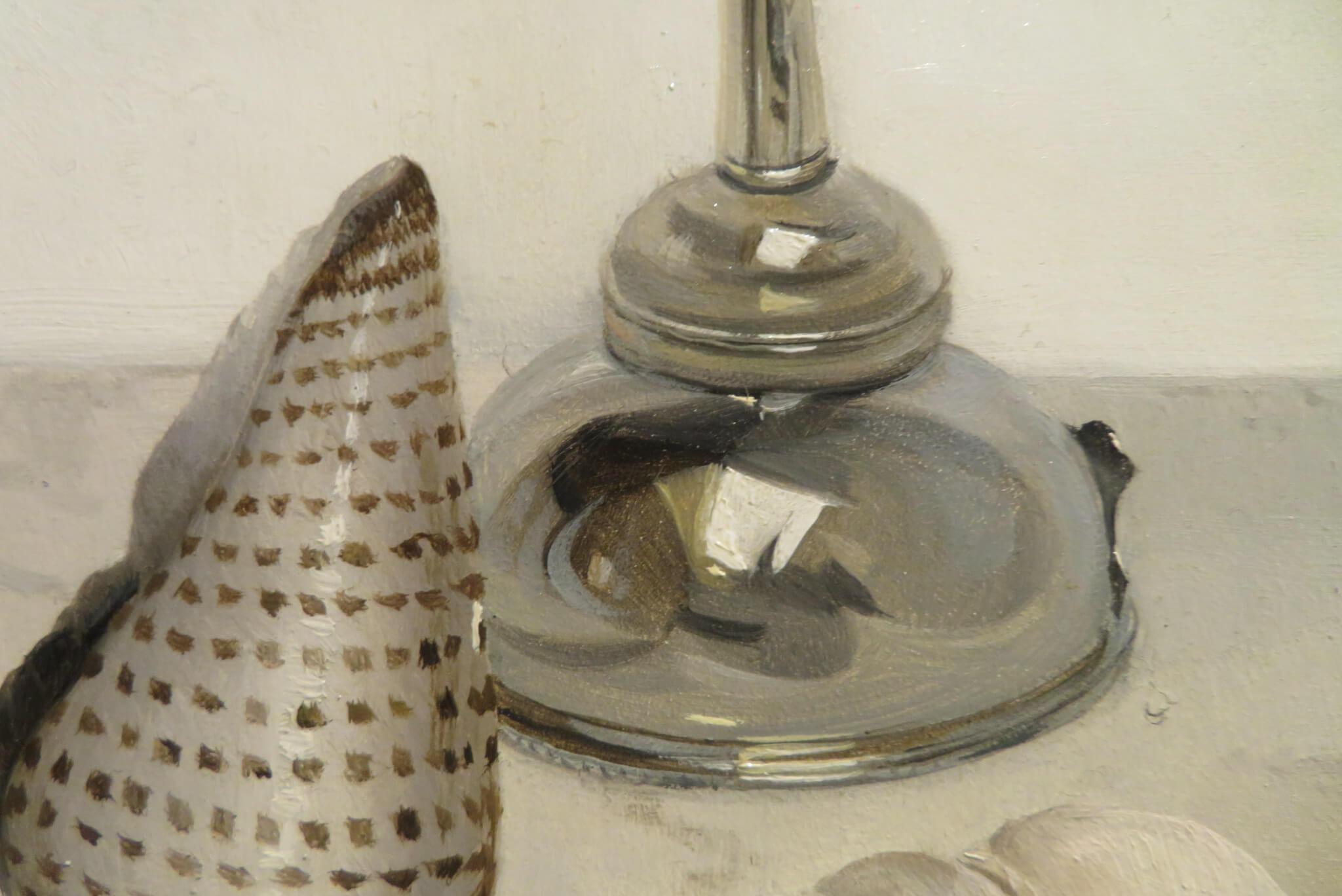 Wunderschönes realistisches Stillleben Ölgemälde der englischen Malerin Audrey Johnson im Angebot 1