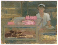 Audrey Lanceman (b.1931) - 20th Century Oil, The Café