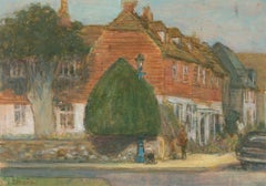 Audrey Lanceman (geb. 1931) – Ölgemälde „The Suburbs“, 20. Jahrhundert