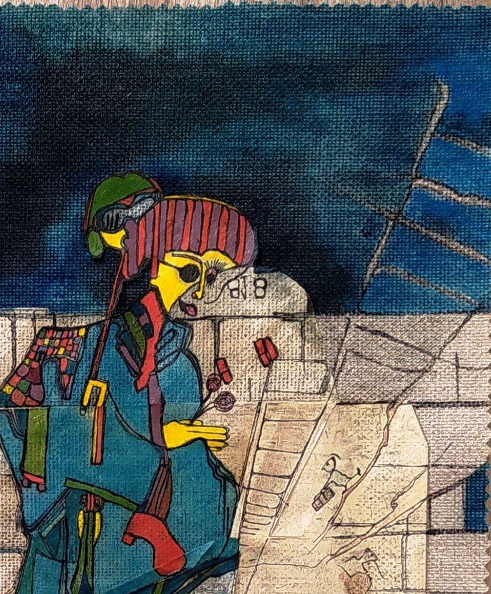 Arte contemporanea francese di Audrey Margeridon - Pas Pris mon fer à Repasser in vendita 1