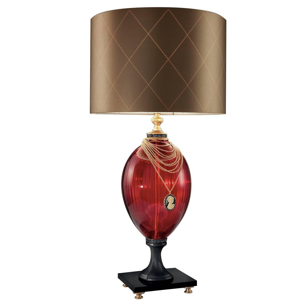 Audrey Ruby Table Lamp