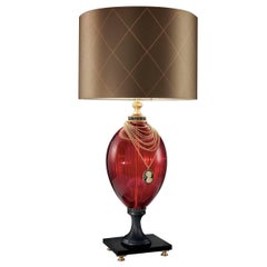 Audrey Ruby Table Lamp