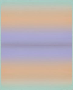 Light Hold - Abstracto Lila Pálido Melocotón Pastel Menta Gradiente Rayas, 2020