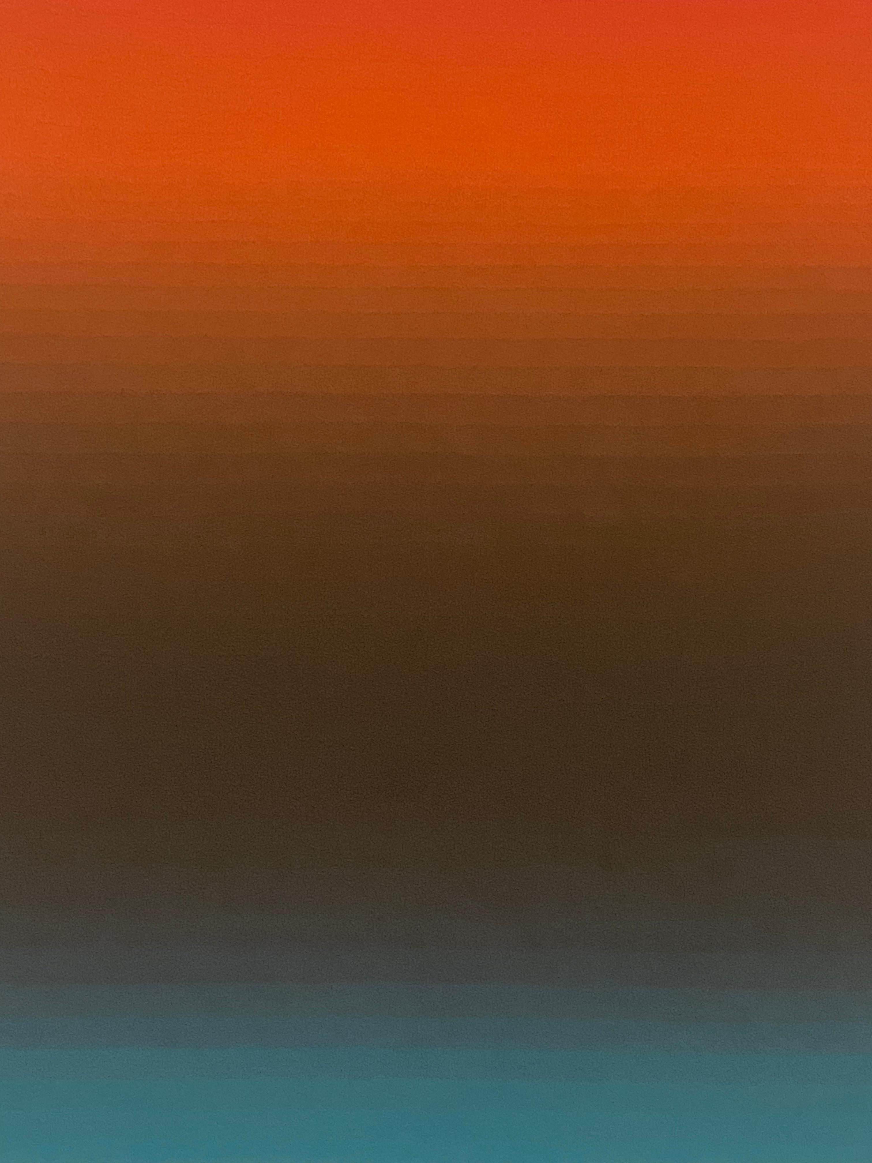 Roma Uno - Pittura acrilica astratta contemporanea Strisce sfumate, 2023 in vendita 5