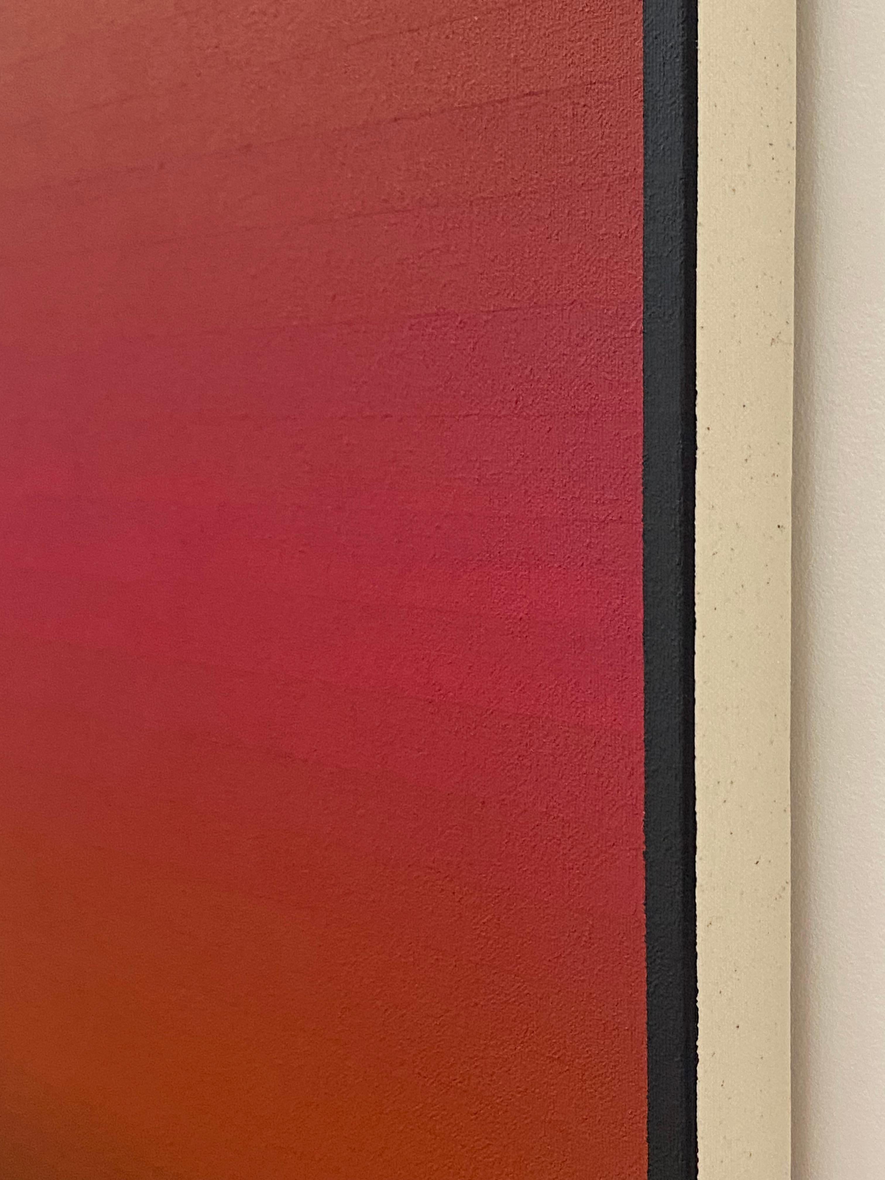 Roma Uno - Pittura acrilica astratta contemporanea Strisce sfumate, 2023 in vendita 8