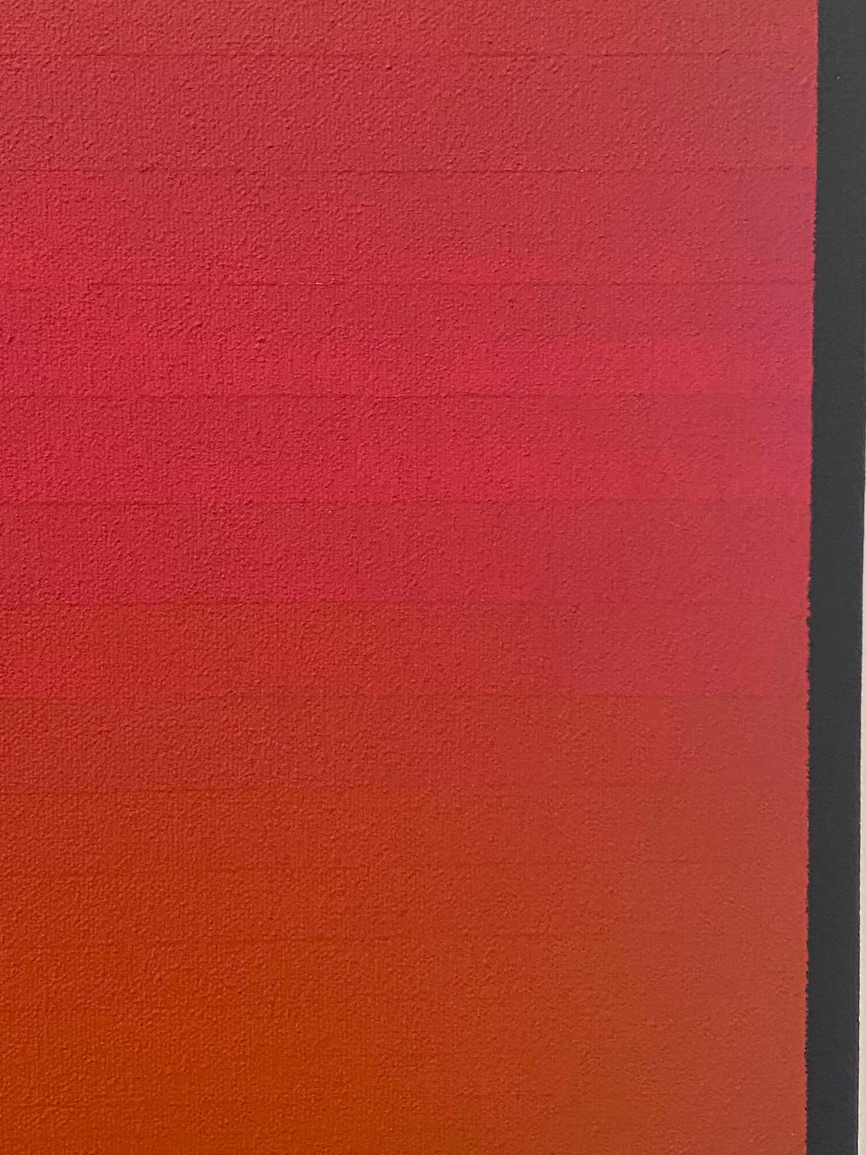 Roma Uno - Pittura acrilica astratta contemporanea Strisce sfumate, 2023 in vendita 10