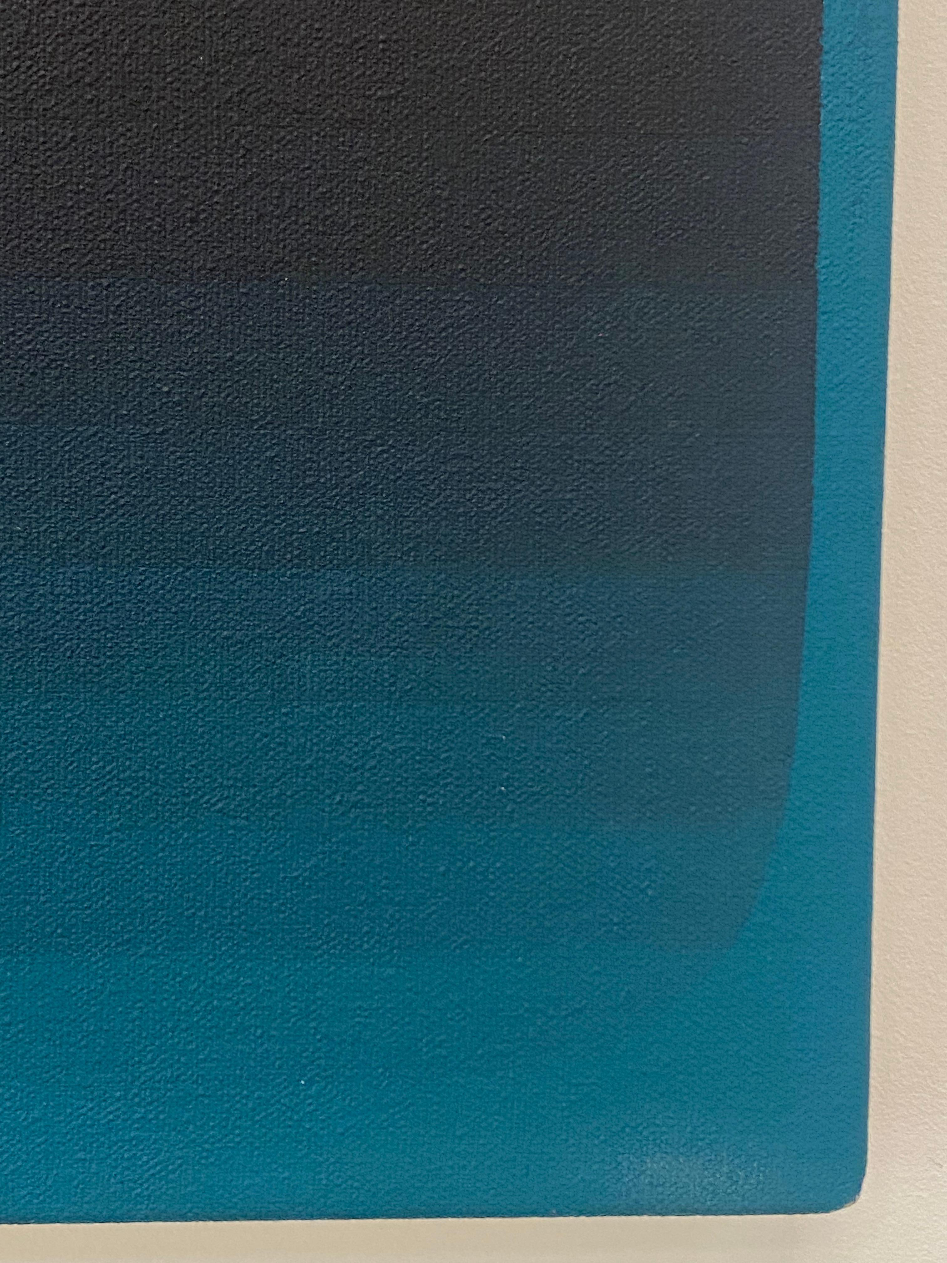 Roma Uno - Pittura acrilica astratta contemporanea Strisce sfumate, 2023 in vendita 11